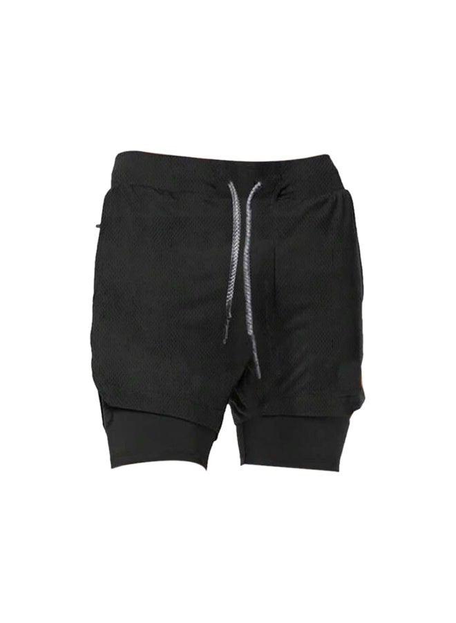 ناكسوس شورتات رياضية للرجال، شورتات رياضية للجري للرجال، شورتات رياضية برباط للرجال، شورتات رياضية فضفاضة بطبقتين وأربعة جيوب - Image 1